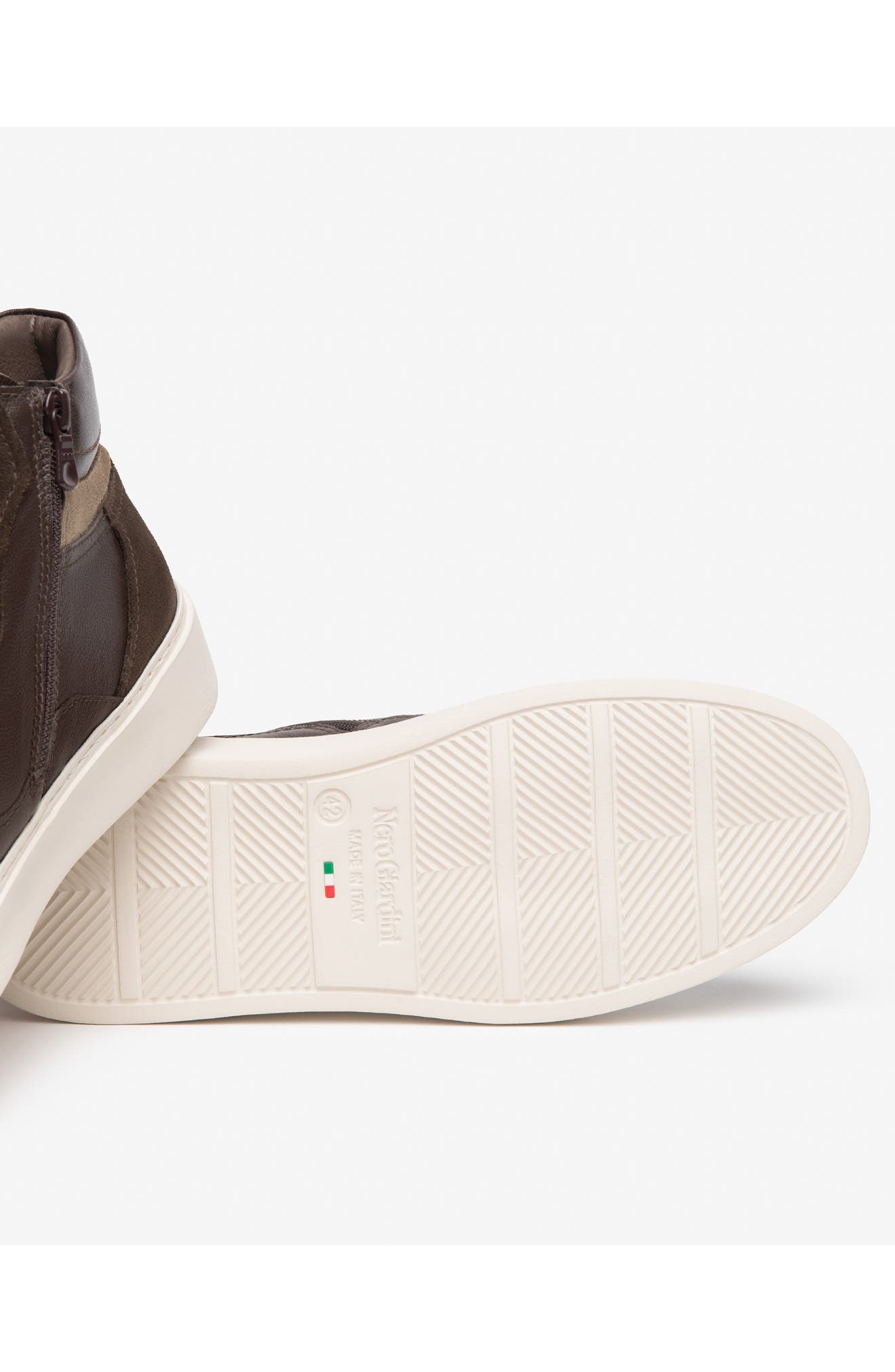 High Top Retro Sneaker, Alternate, color, CHOCOLATE