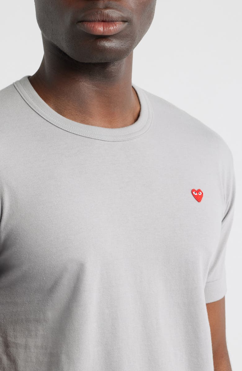 Comme des Garçons PLAY Small Heart Cotton T-Shirt, Alternate, color, 