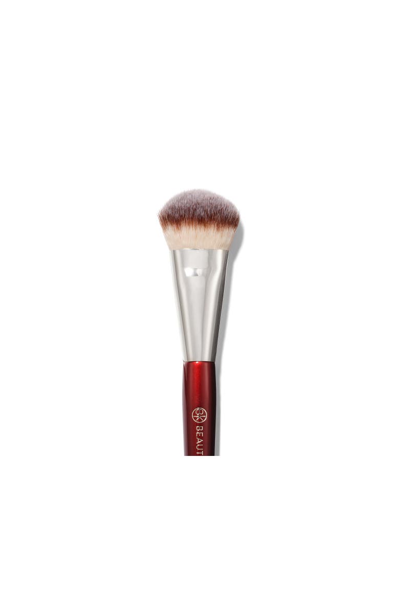 BK Beauty 109 Mini Contoured Foundation Brush, Alternate, color, Burgundy
