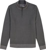 Robert Graham Walton Cotton & Silk Quarter Zip Sweater
