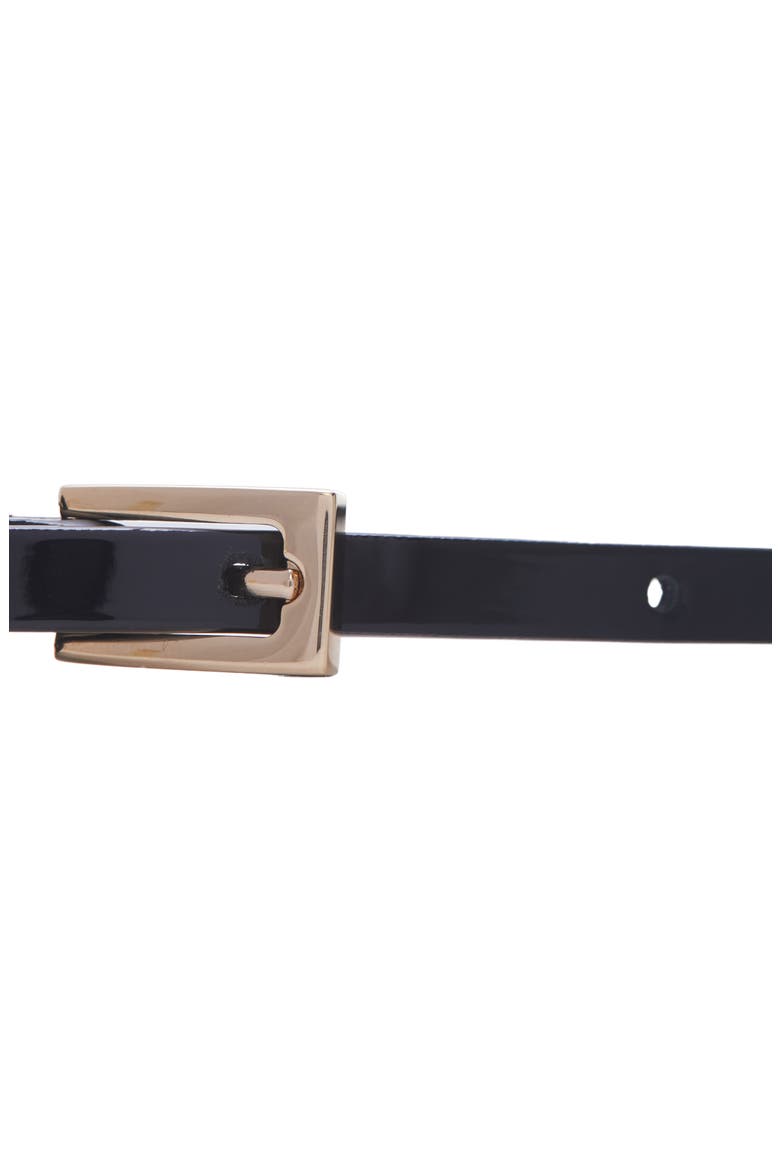 Patent Leather Belt, Alternate, color, BLACK