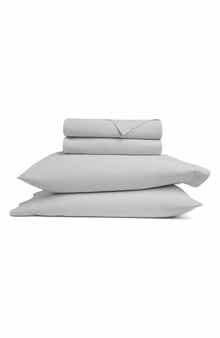 HOMESPUN Solid Cotton Percale Sheet Set