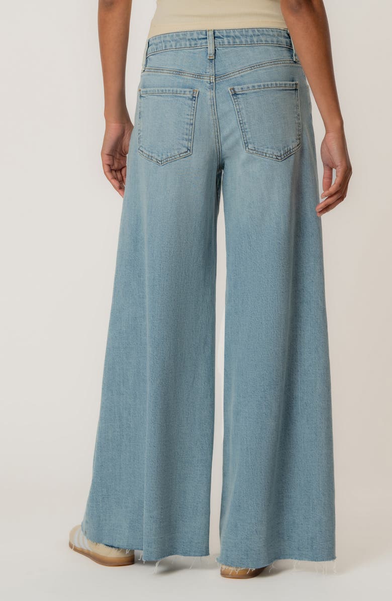 KUT from the Kloth Blake Fab Ab Raw Hem High Waist Super Wide Leg Jeans, Alternate, color, Transcendent