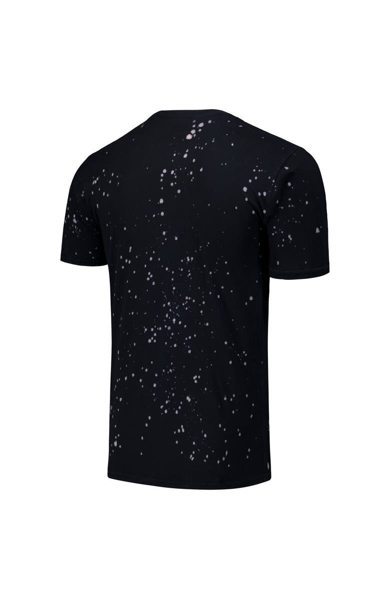 Majestic Threads Men's Majestic Threads Black/White Atlanta Braves Splatter T-Shirt, Alternate, color,