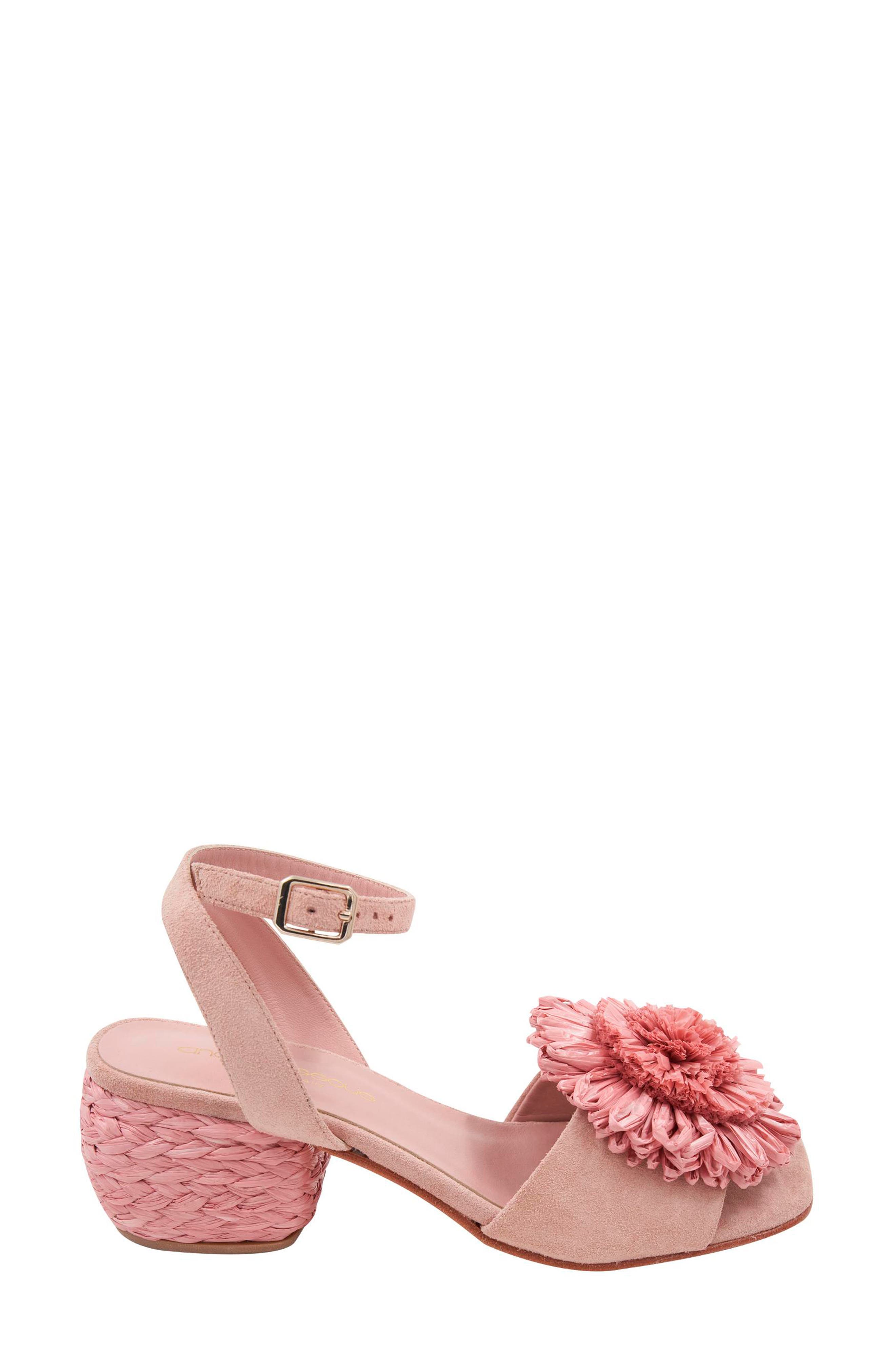 André Assous Reena Ankle Strap Sandal, Alternate, color, Blush