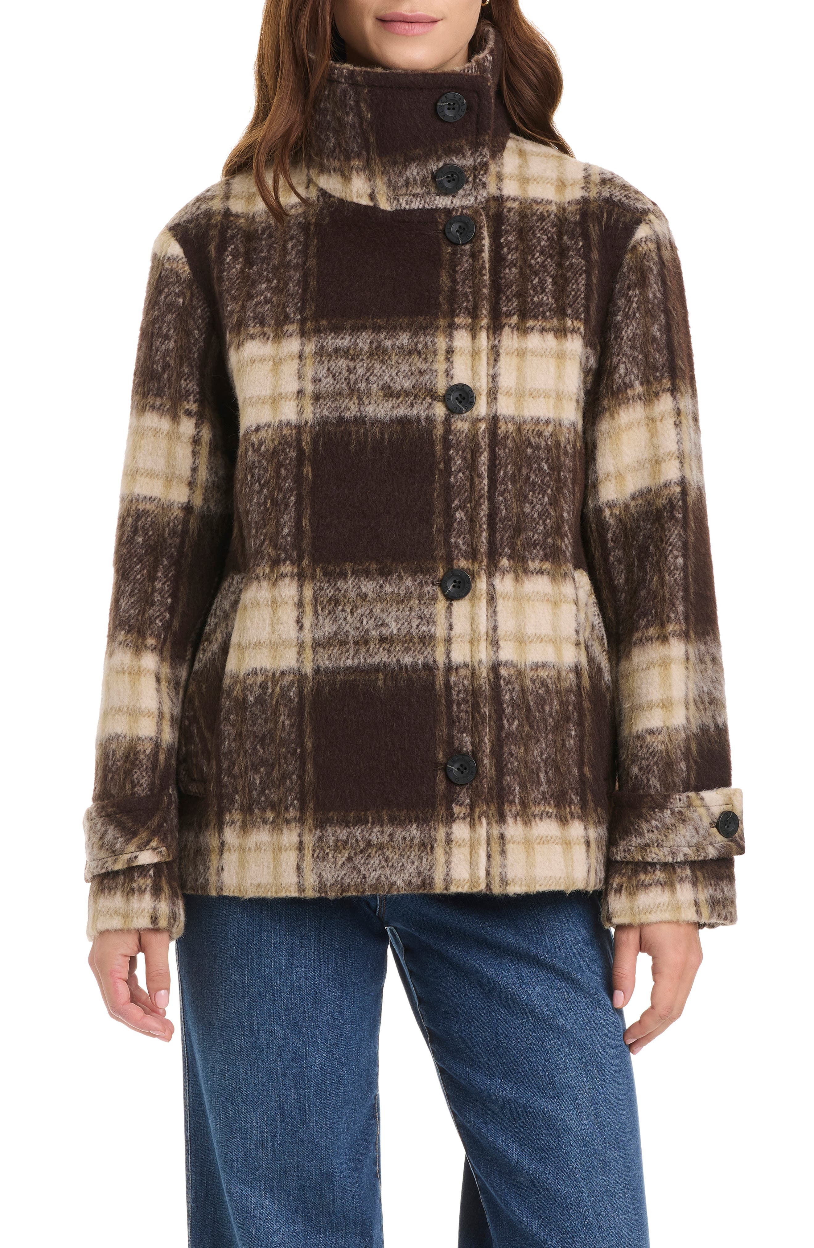 selected BURNT UMBER PLAID