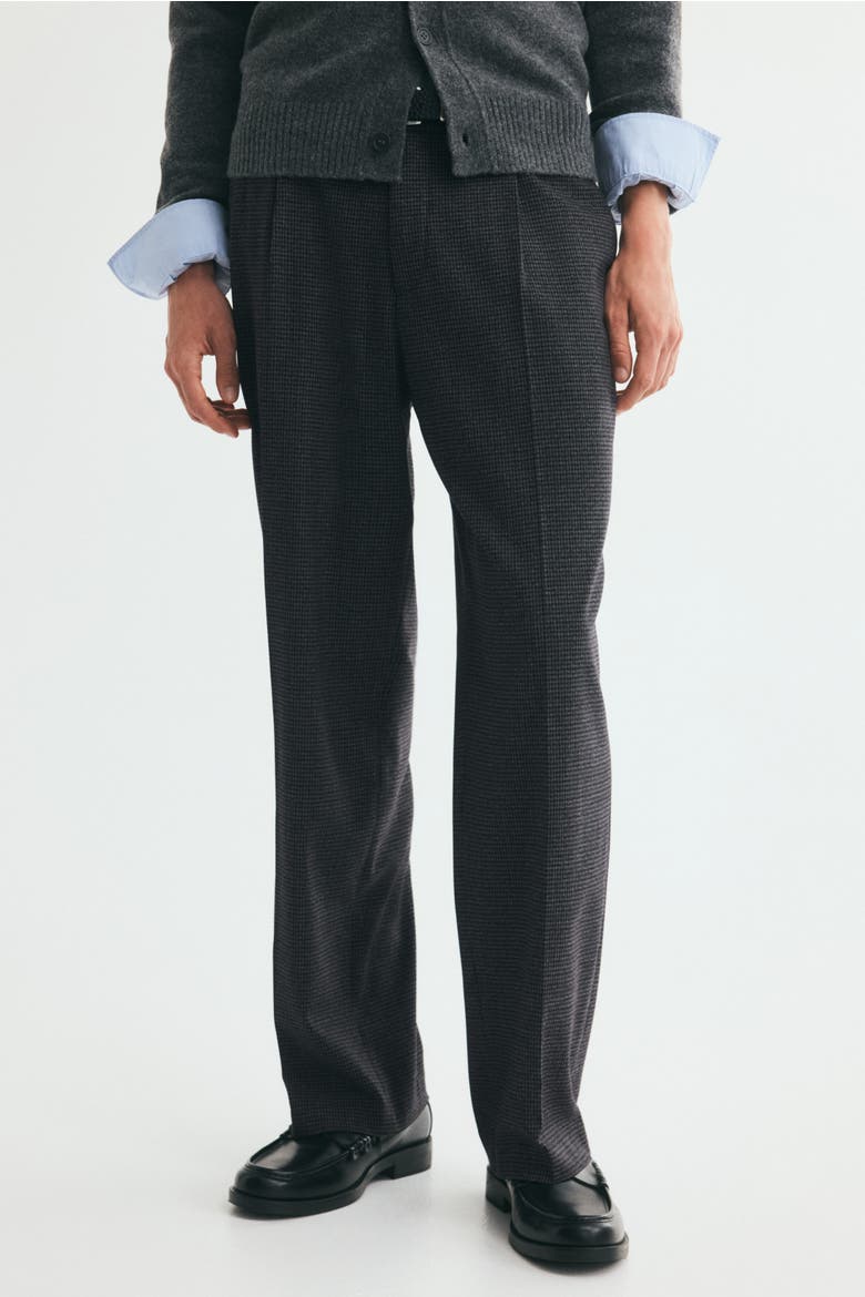Regular-Fit Dress Pants, Alternate, color, Dark gray/checked