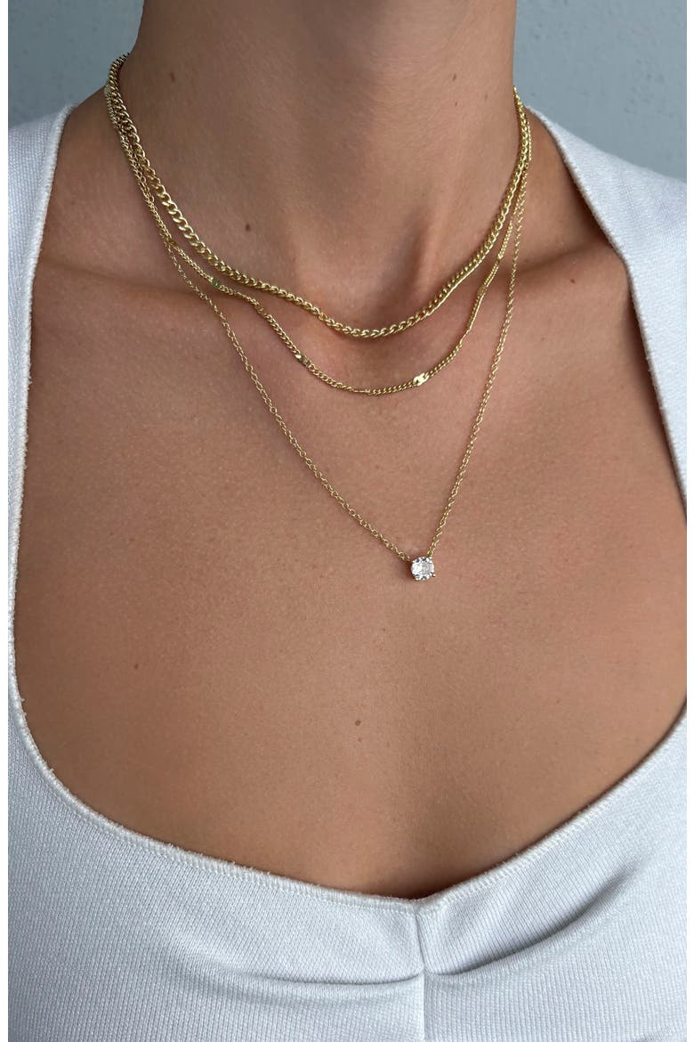 3-Piece Necklace Set, Alternate, color, GOLD