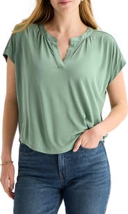 Lucky Brand Sandwash Notch Top