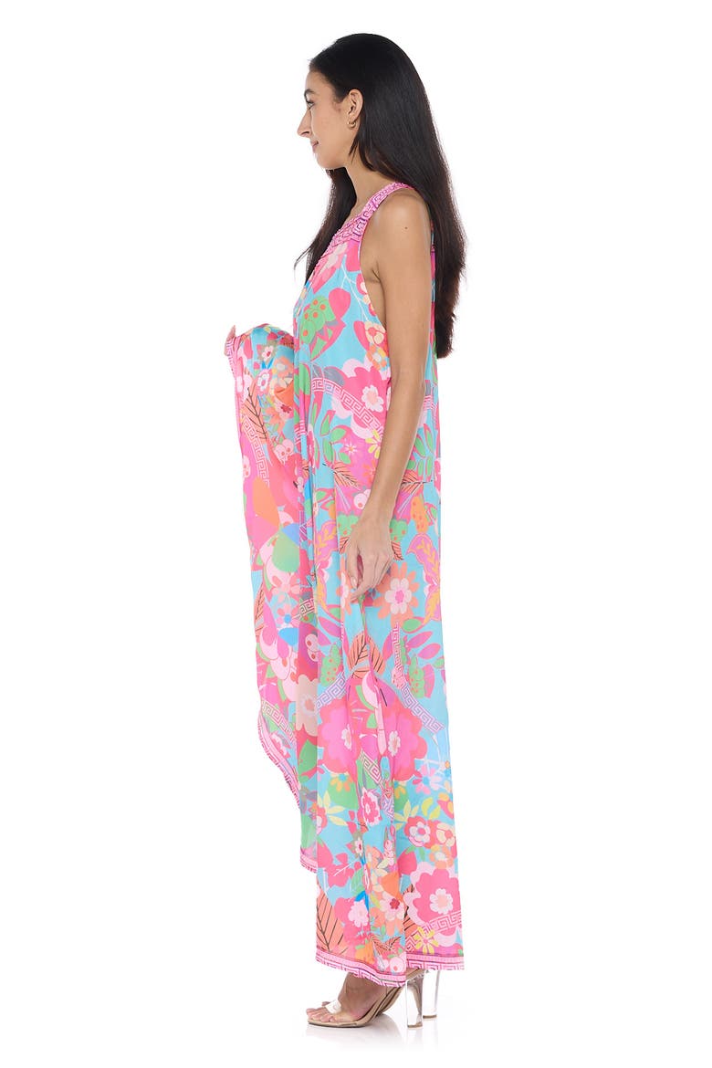 Asymmetrical One-Shoulder Neck Cover-Up, Alternate, color, PINK