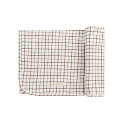 Modal French Terry Plaid Sheep Collection - Blanket