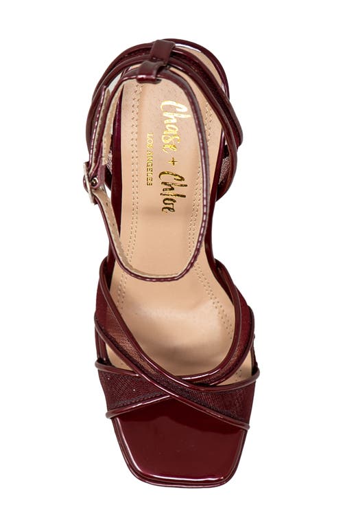 CHASE & CHLOE CHASE AND CHLOE TALSA PLATFORM SANDAL 