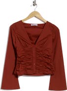 Princess Polly Zanetta Ruched Long Sleeve Top