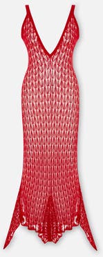 PCFG Open Knit Maxi Beach Dress