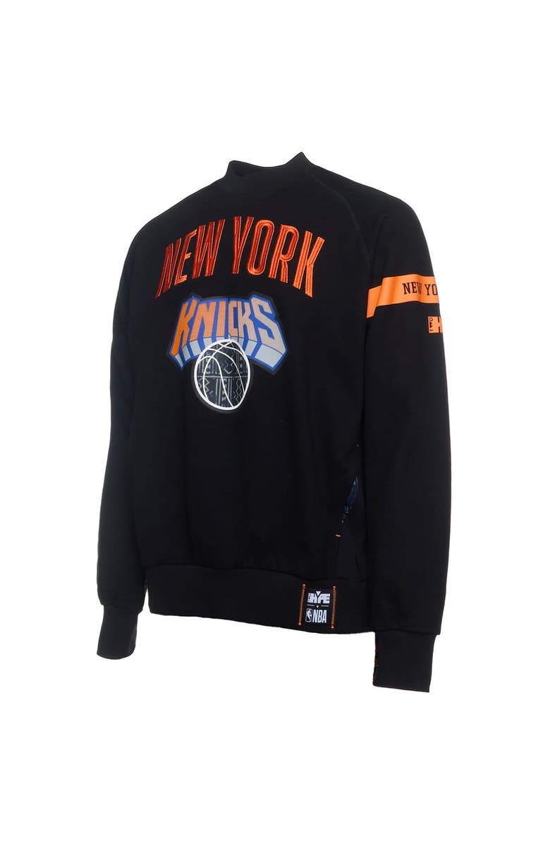 Two Hype Men's NBA x Two Hype  Black New York Knicks Culture & Hoops Collection Premium Pullover Sweatshirt, Alternate, color, 