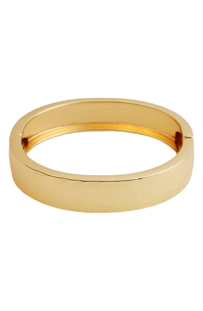 Panacea Hinge Bangle Bracelet, Main, color, Gold