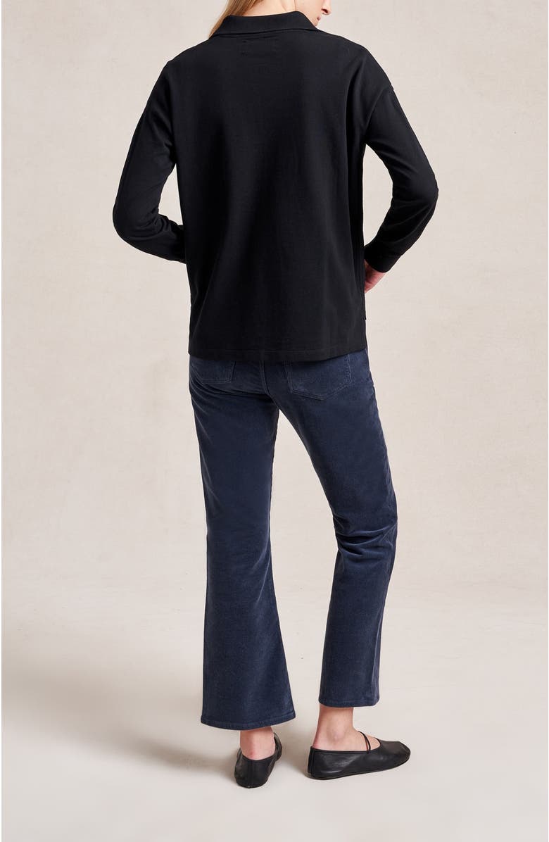 La Ligne Cassie Polo, Alternate, color, Black