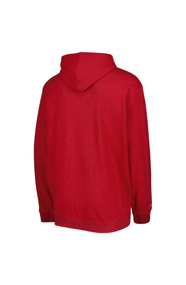 Mitchell & Ness Men's Mitchell & Ness Scarlet Ohio State Buckeyes Classic French Terry Pullover Hoodie, Alternate, color, 