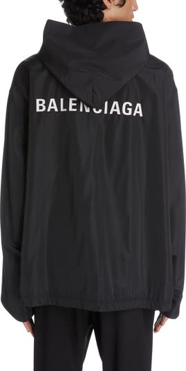 Balenciaga raincoat black online