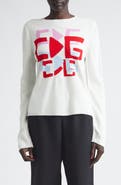 Comme des Garçons Girl x Brett Westfall Logo Intarsia Crewneck Sweater