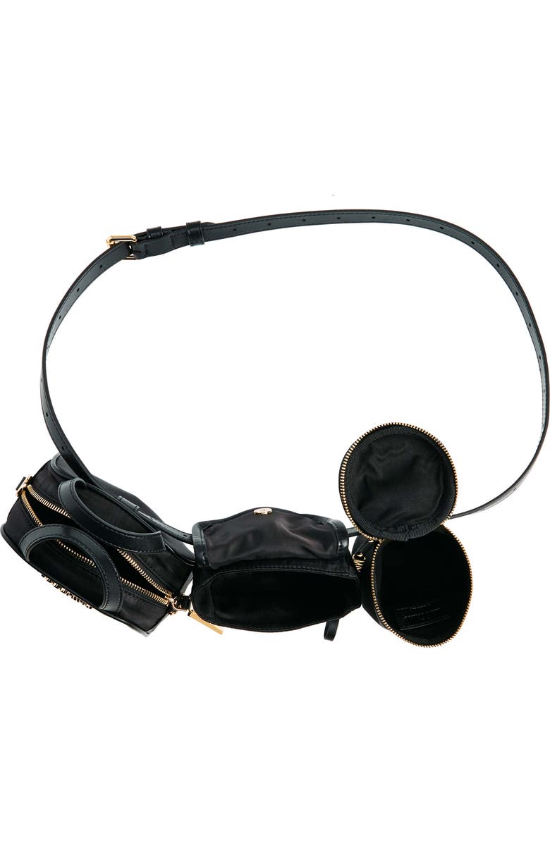 Moschino Multi Pouch Belt Bag, Alternate, color,