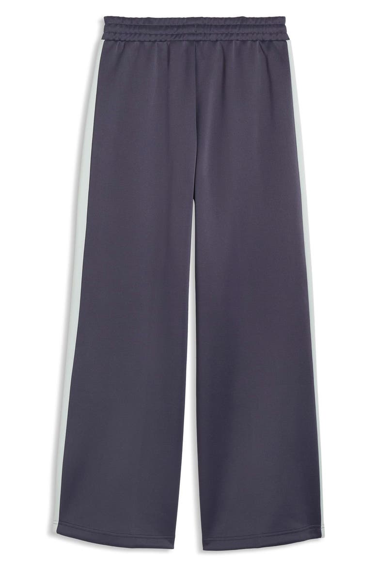 T7 Wide Leg Track Pants, Alternate, color, INKY DEPTHS/ CREME DE MINT