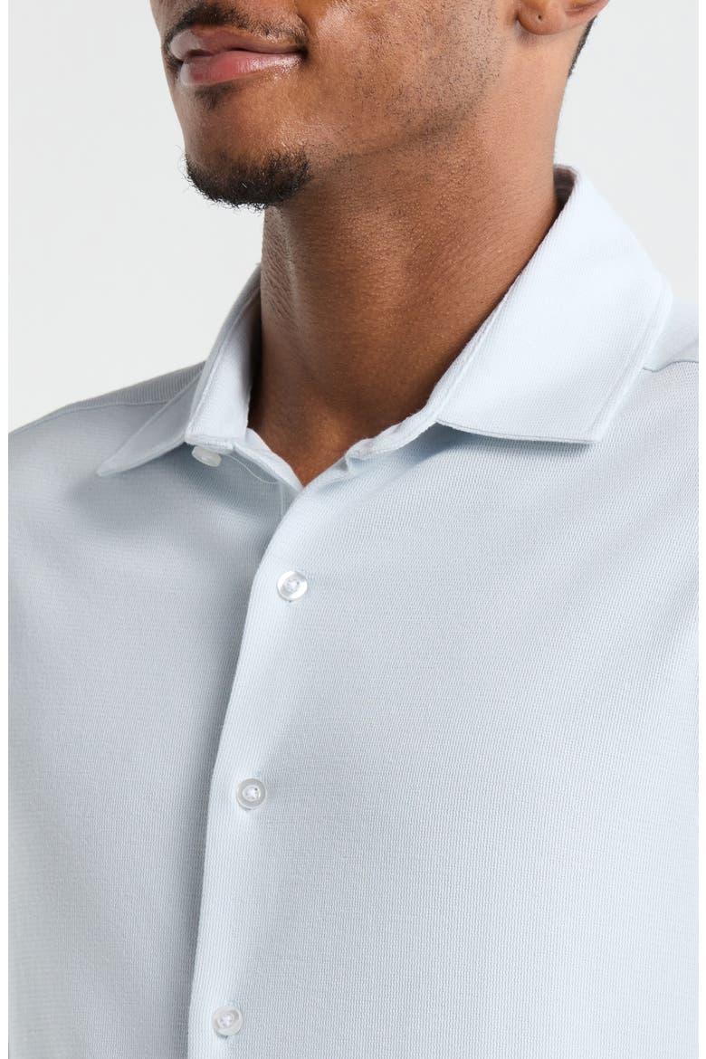 Tyrek Jersey Button-Up Shirt, Alternate, color, BLUE HAZE