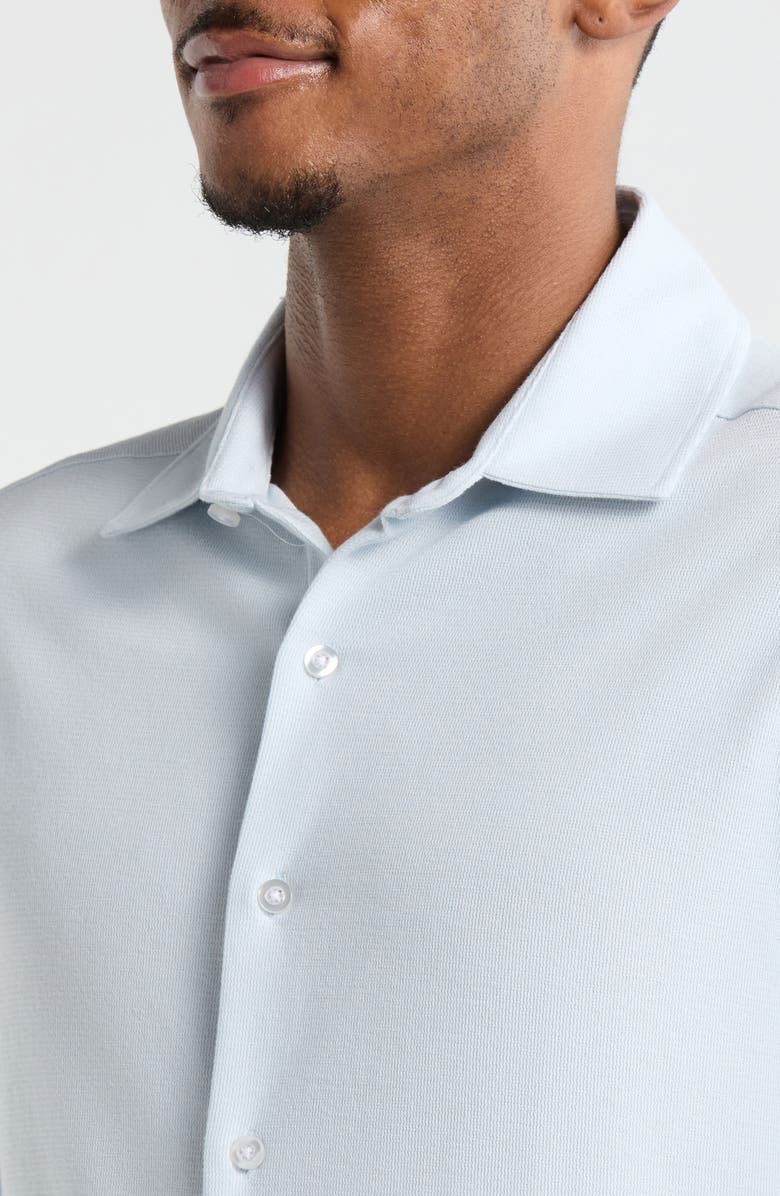 Robert Barakett Tyrek Jersey Button-Up Shirt, Alternate, color, Blue Haze