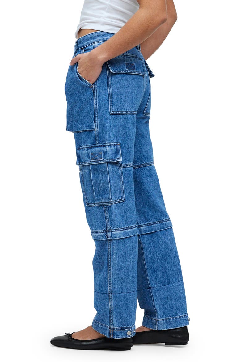 Baggy Straight Leg Cargo Jeans, Alternate, color, THETFORD WASH