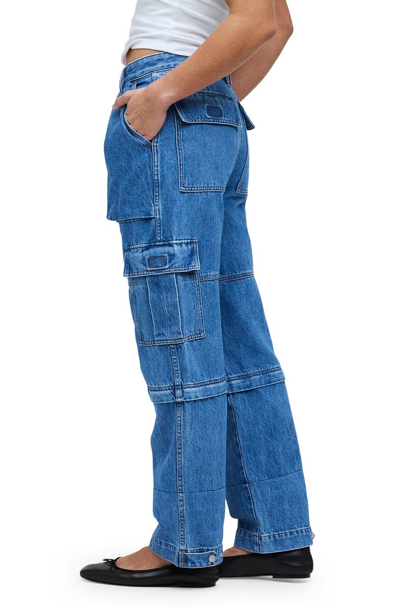 Madewell Baggy Straight Leg Cargo Jeans, Alternate, color, 