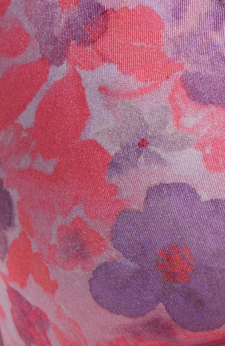 PacSun Dana Shine Bikini Bottoms, Alternate, color, Pink/ Purple Floral