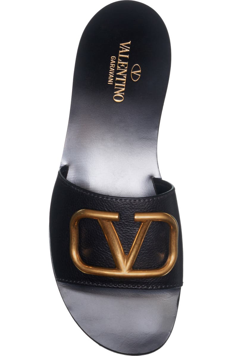 Valentino Garavani Brooch Slide Sandal, Alternate, color,