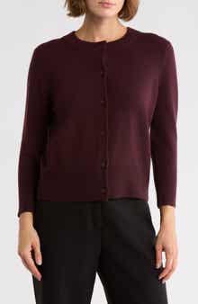 Vince Wool Blend Shrunken Cardigan