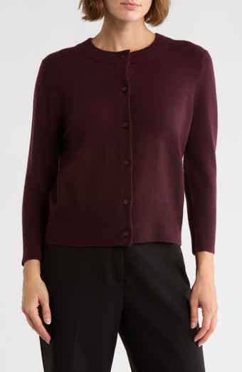 Vince Wool Blend Shrunken Cardigan