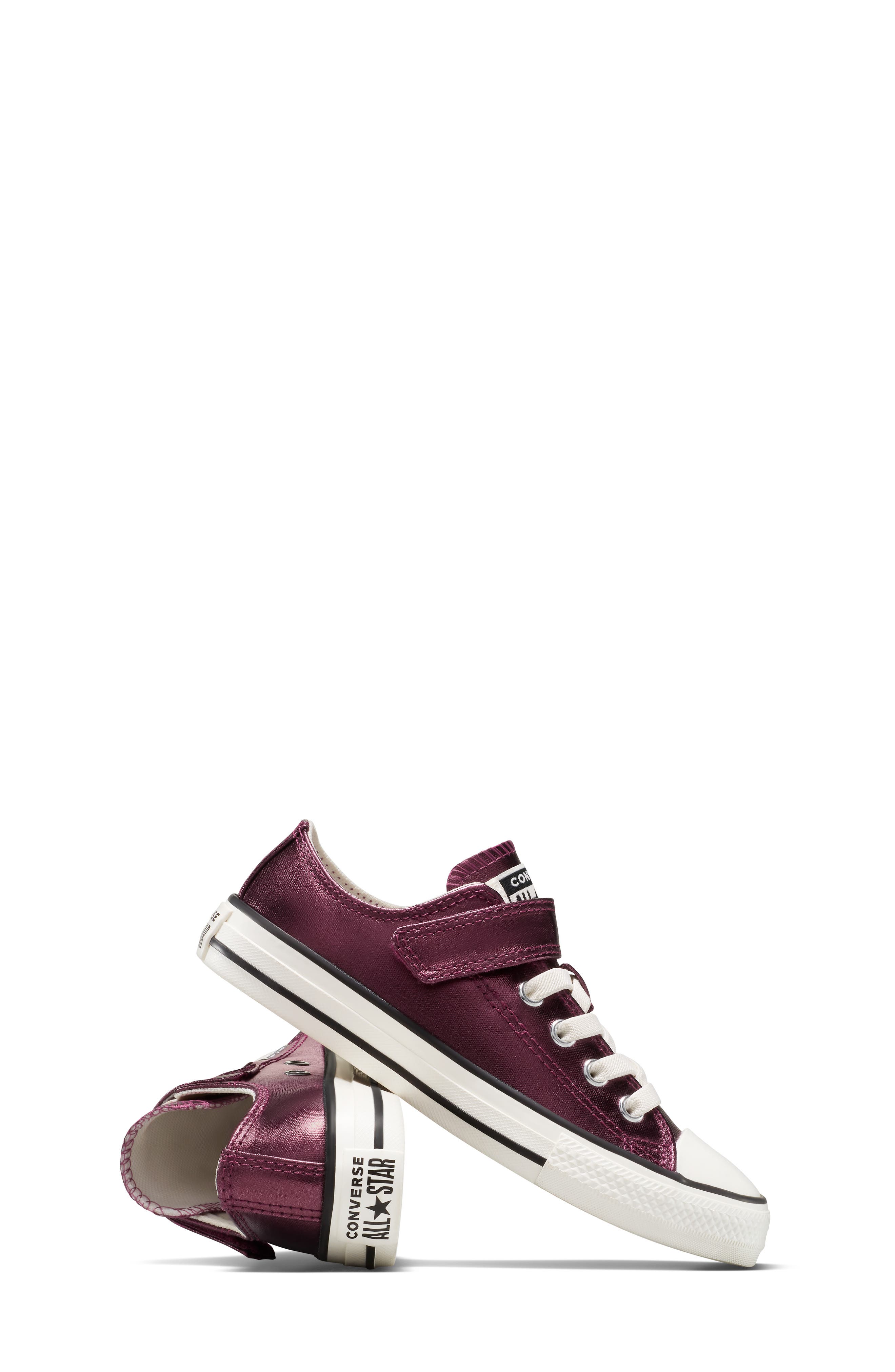 Converse Kids' Chuck Taylor All Star Metallic Canvas Low Top Sneaker, Alternate, color, 