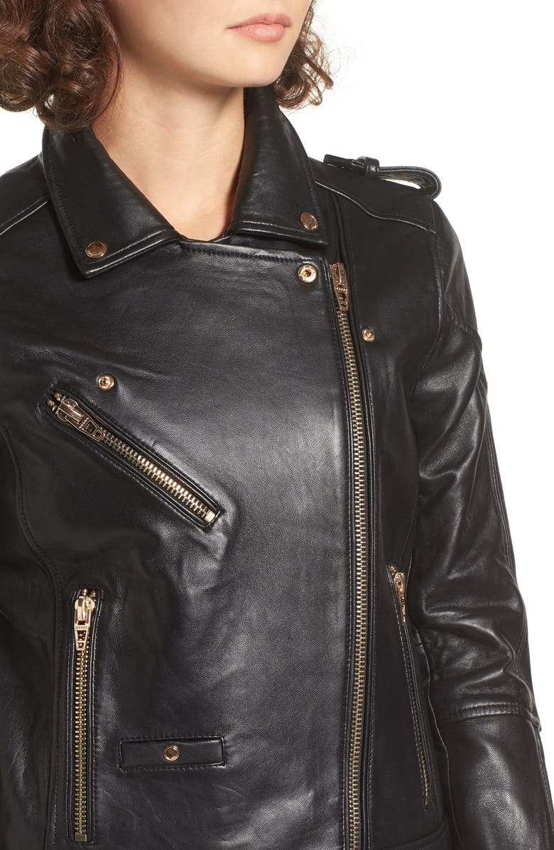 BLANKNYC Leather Moto Jacket, Alternate, color,