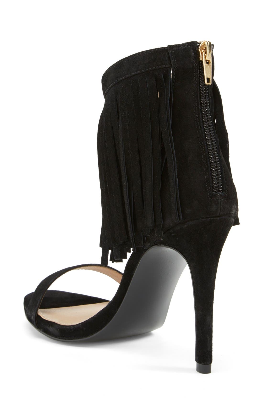 Steve Madden 'Staarz' Ankle Fringe Sandal, Alternate, color, 