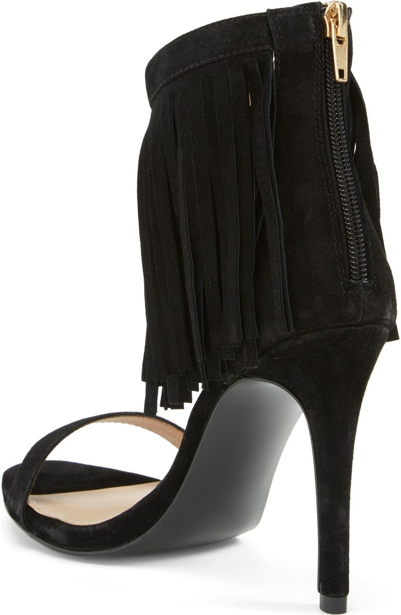 Steve Madden 'Staarz' Ankle Fringe Sandal, Alternate, color,