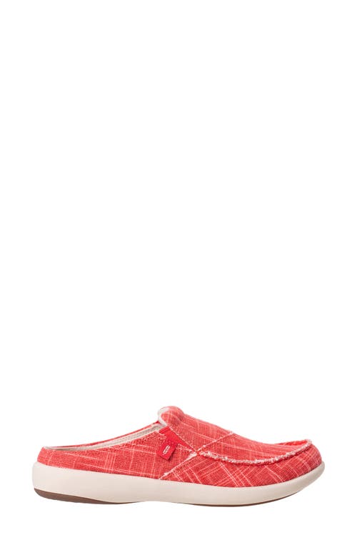 Revitalign Siesta Orthotic Canvas Slip-on Shoe In Watermelon