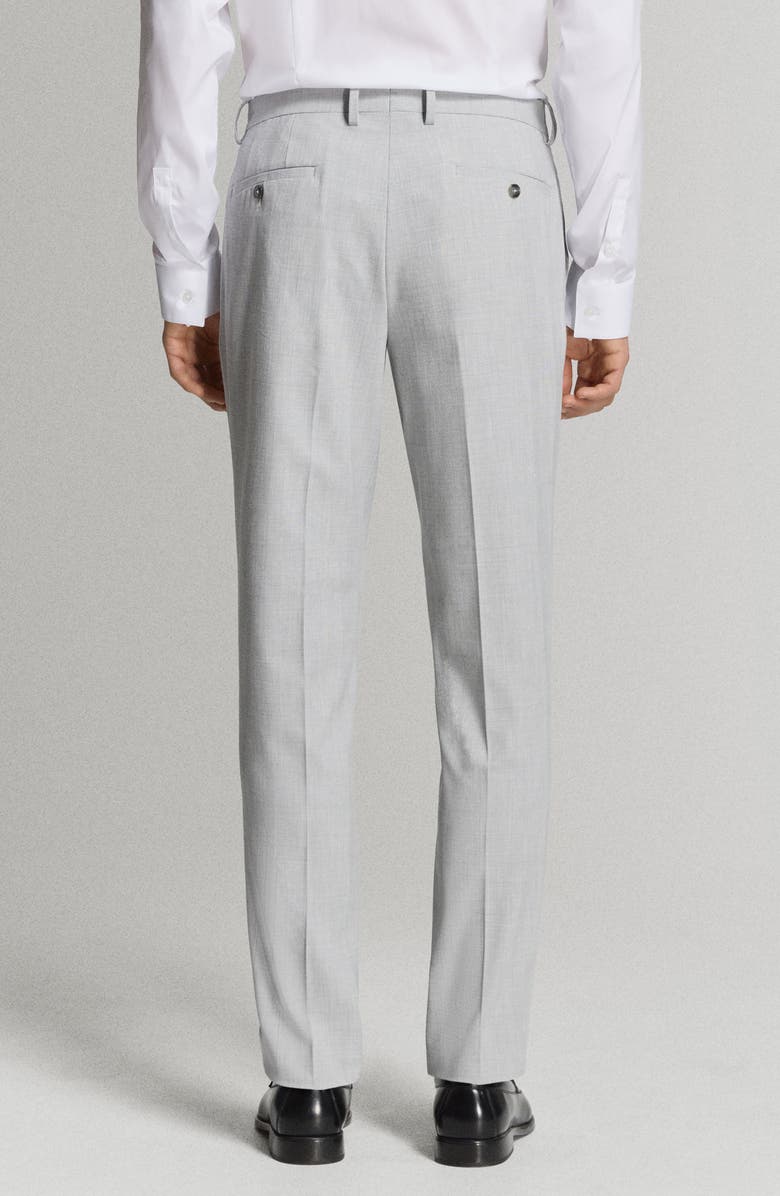 MANGO Super Slim Fit Stretch Suit Pants, Alternate, color, Light Heather Grey