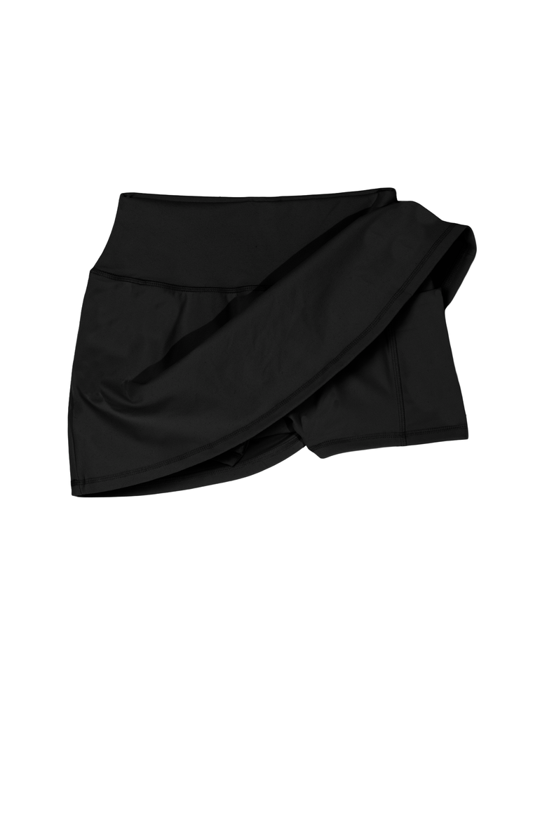 Cheeky Cherry Leakproof Everyday Liner Skort, Alternate, color, Onyx