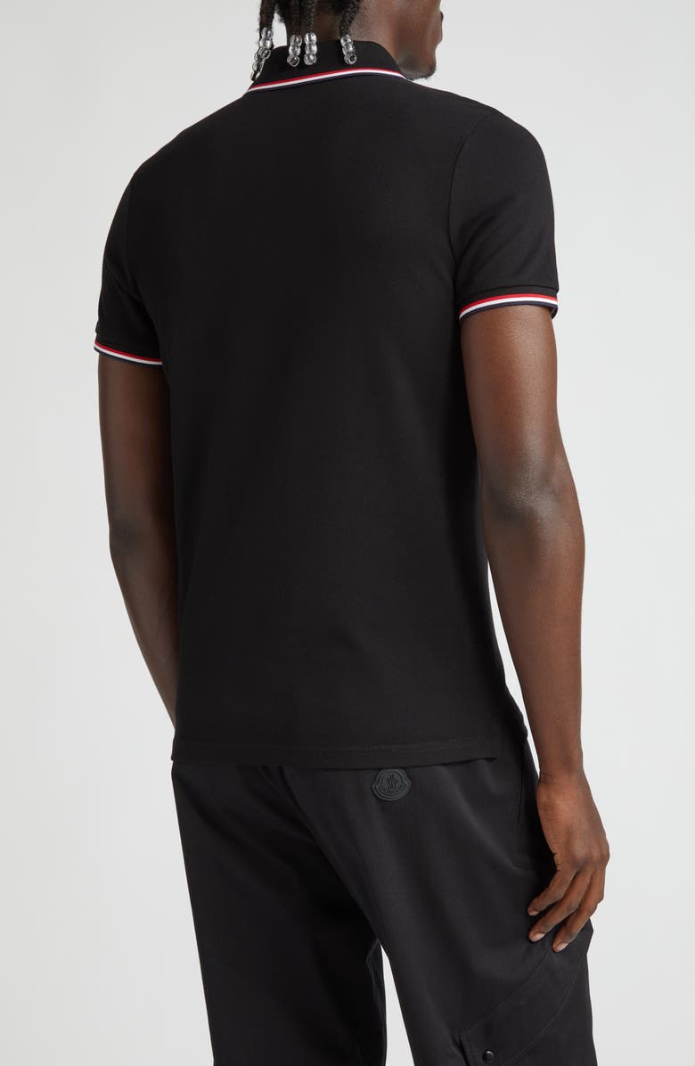 Moncler Tipped Cotton Piqué Polo, Alternate, color, 