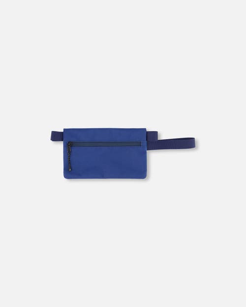 Deux Par Deux Double Pencil Case Dinosaur In Blue