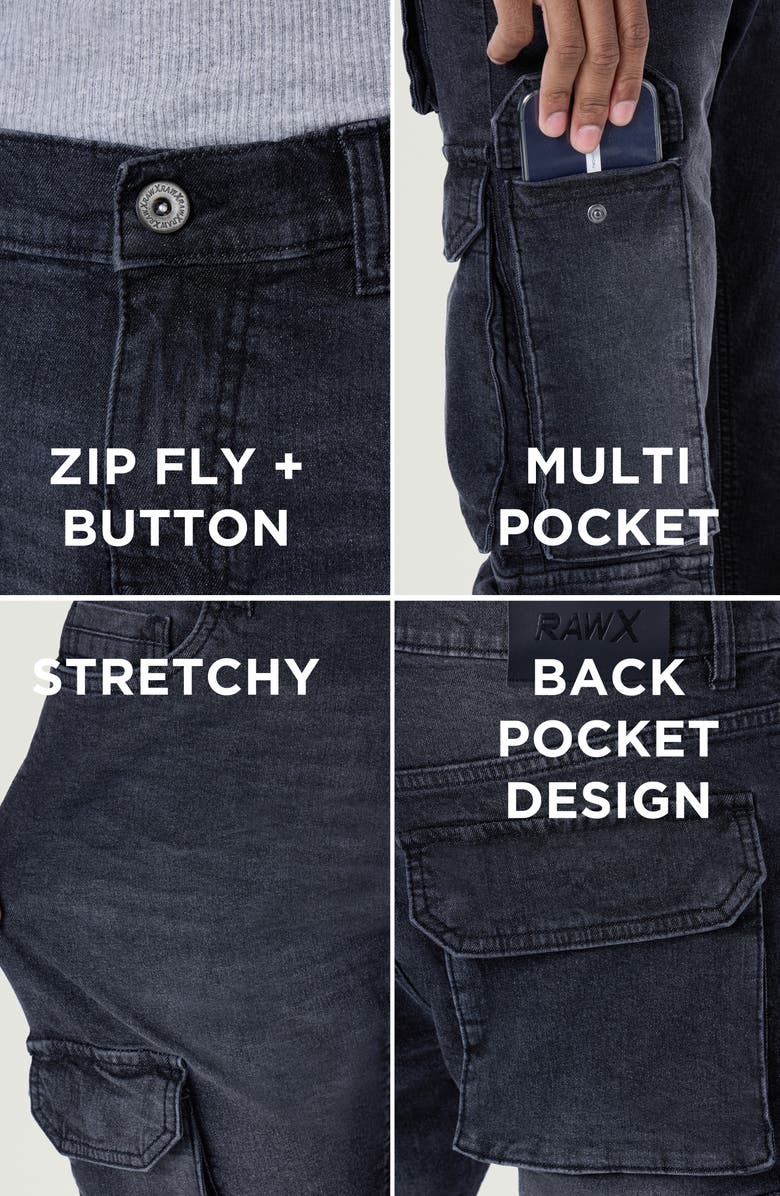 XRAY Cargo Pocket Jeans, Alternate, color, 