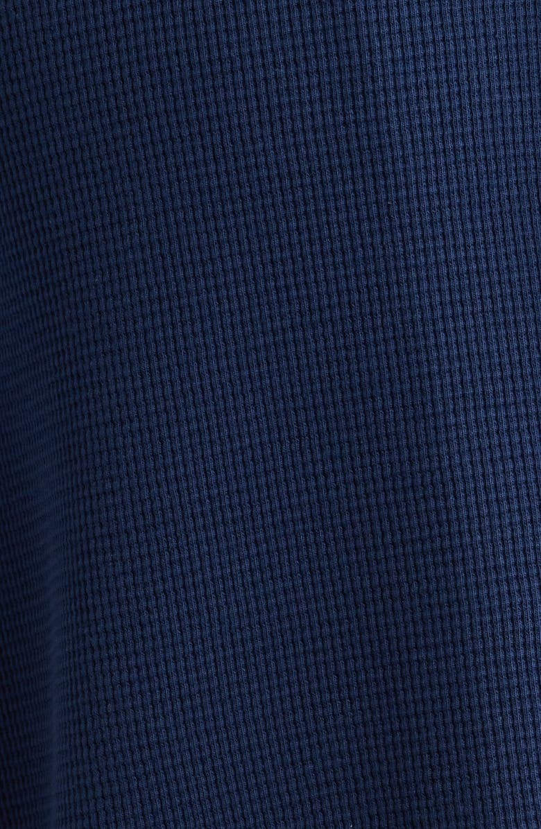 BP. Waffle Knit Camp Shirt, Alternate, color, Navy Iris