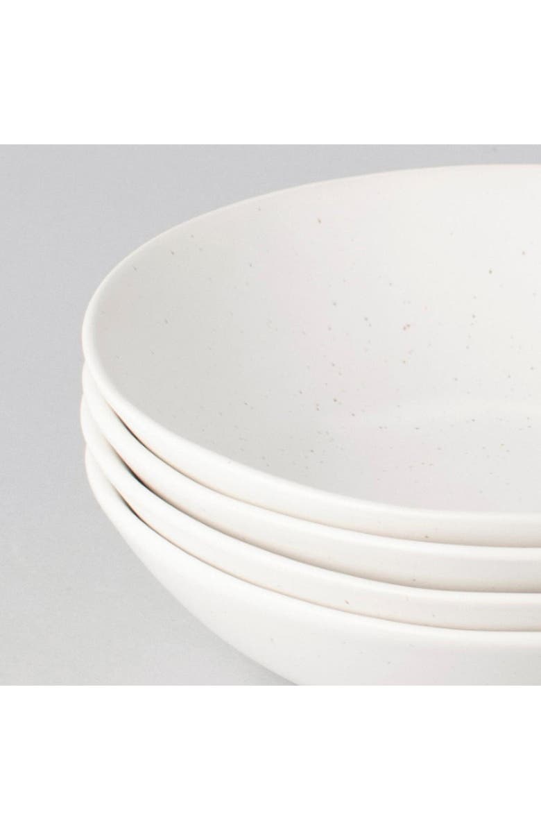 Fable The Pasta Set of 4 Bowls, Alternate, color, Speckled White