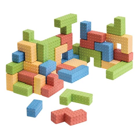 Textured Puzzle Blocks - 36 Pieces