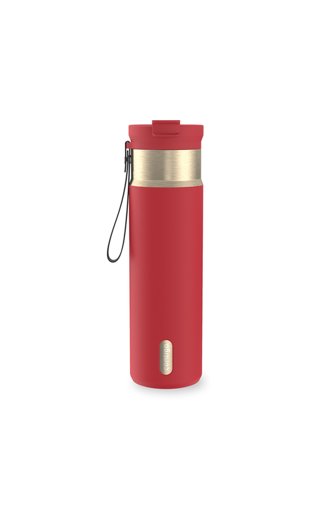 DualSip 24 oz Insulated Bottle with Carrying Strap and 2-Way Lid