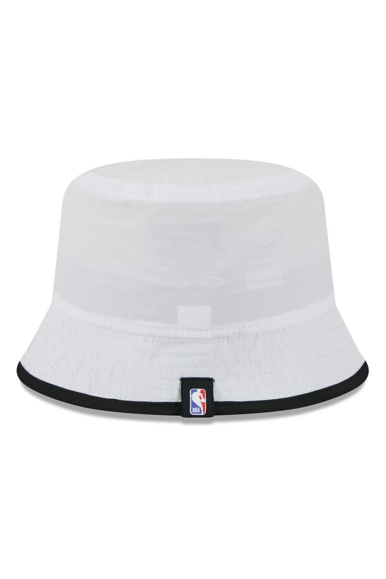 Men's New Era White/Black Chicago Bulls 2025 NBA Draft Nylon Bucket Hat, Alternate, color, White