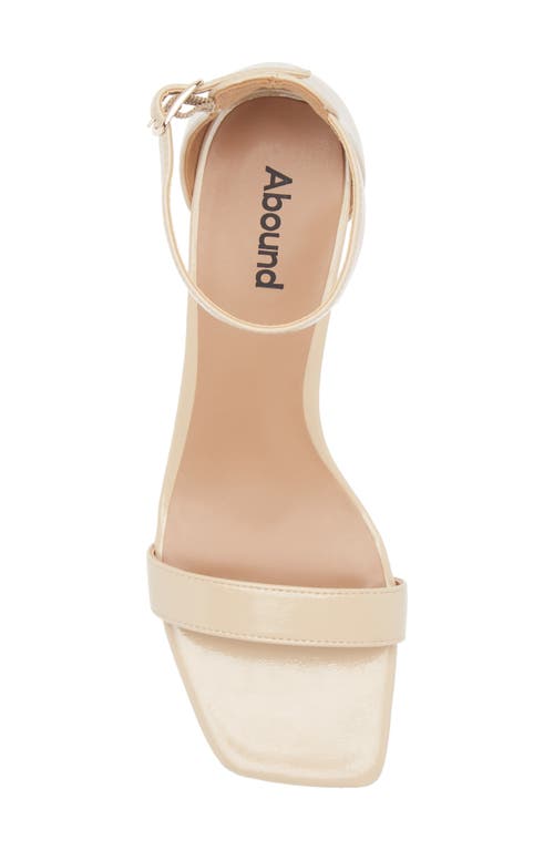 Abound Finn Ankle Strap Sandal In Beige Patent Crinkle